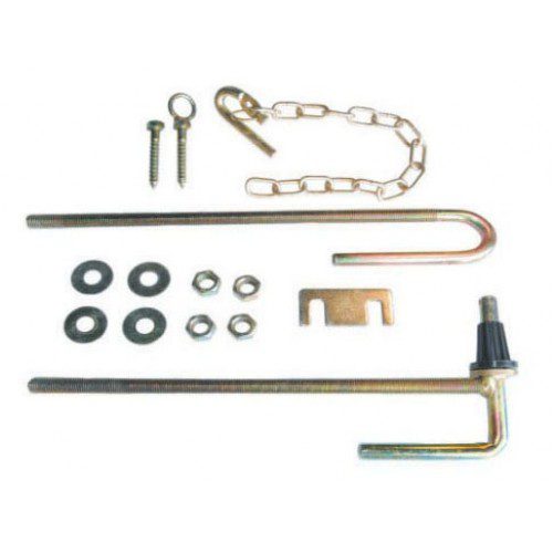 400mm Field Gate Hinges Set with  Field Gate Screw Fastener Gold Zn