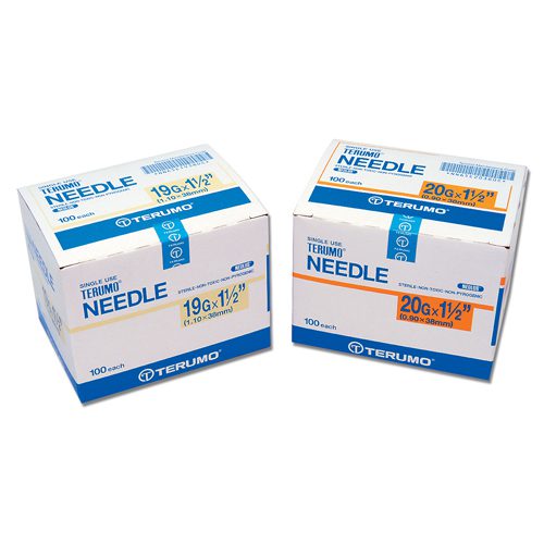 Disposable Needles Box of 100 – 19G x 1 1/2″