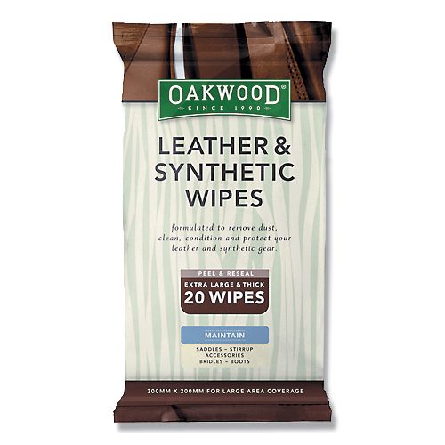 Oakwood Leather & Synthetic Wipes 20 Pack