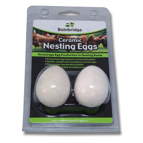 Nesting Eggs – Ceramic (Supplied in 2 Pack)