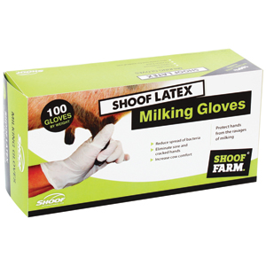 Milking Gloves Latex Med/100