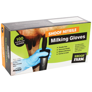 Milking Gloves Shoof Nitrile Lg/100