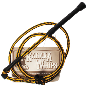 Stock Whip Karaka 5ft Yellow/Blk