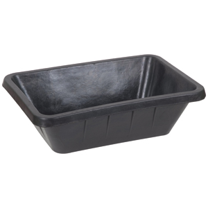 Feed Pan Recycled Rubber 40L no-handle