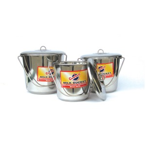 Bucket Stainless Cowbell w Lid 17L