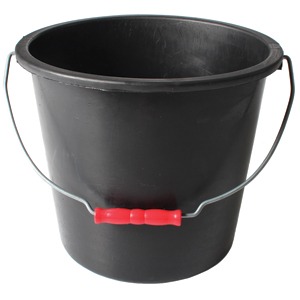 Calf Bucket Plastic Black 9L