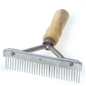 Grooming Comb T 5in Nat Handle Econ