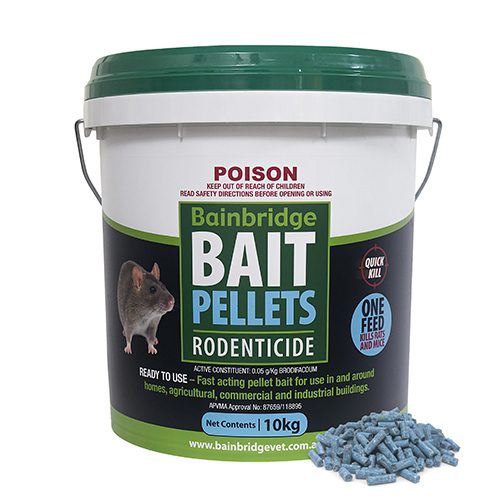 Rodent Bait Pellets (Brodifacoum 0.05g/kg) – 10kg